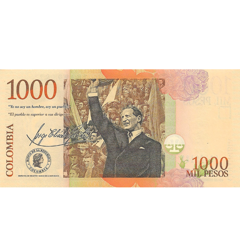 Colombia 1.000 Pesos 2010 Radar 28199182